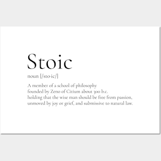 Stoic Definition Posters and Art